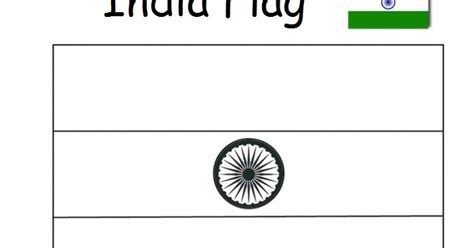 Geography Blog India Flag Colouring Page