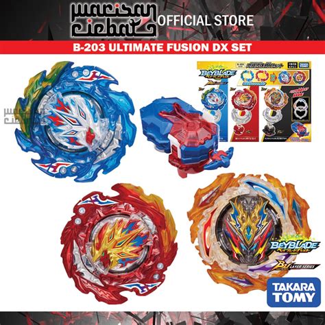 Takara Tomy Beyblade Burst Bu B 203 Ultimate Fusion Dx Set Shopee