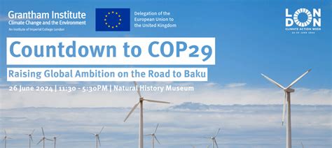 Countdown To COP29 Raising Global Ambition On The Road To Baku