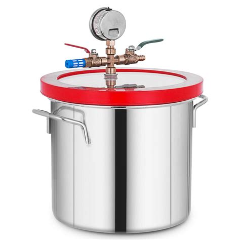 Camara De Vacio 2 Gal Acero Inoxidable Tapa Acrilico Vevor