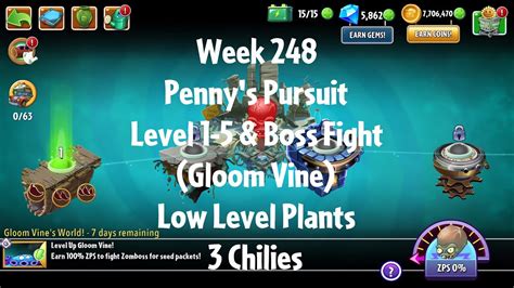 Pvz Penny S Pursuit Week Gloom Vine Level Boss Fight