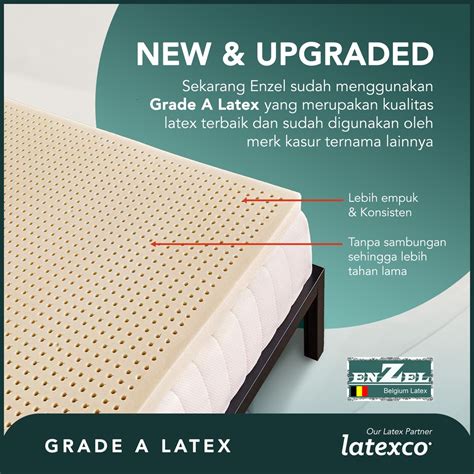 Jual Kasur Full Latex Enzel Classic Ukuran 90x200 200x200 Latex Alami