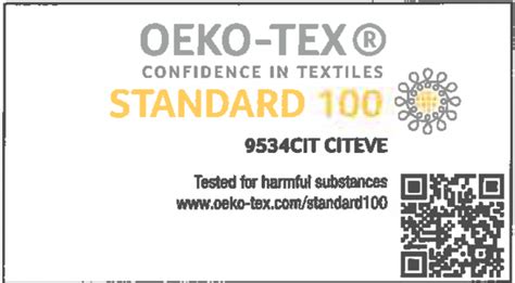 Oeko Tex Standard Textile Certification Jau T Xteis