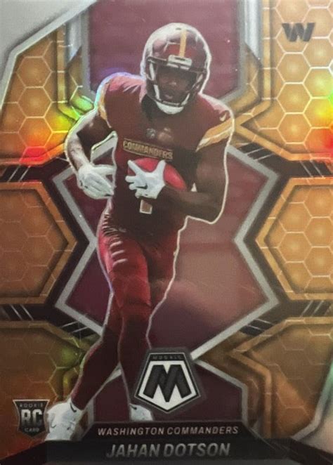 Jahan Dotson 2022 Mosaic 280 NFL Debut Honeycomb SSP Price Guide