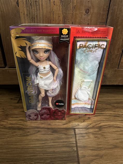 Mavin Rainbow High Pacific Coast Margot De Perla Iridescent White 11 Doll Set New