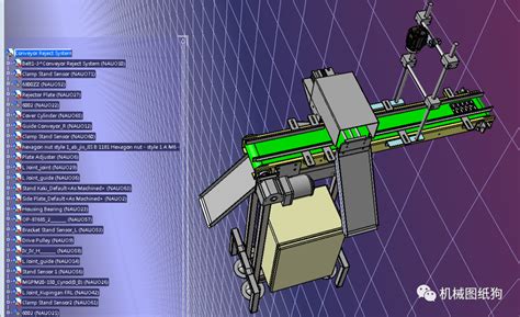 【工程机械】排料系统输送机3d数模图纸 Step Igs格式理论通用 仿真秀干货文章