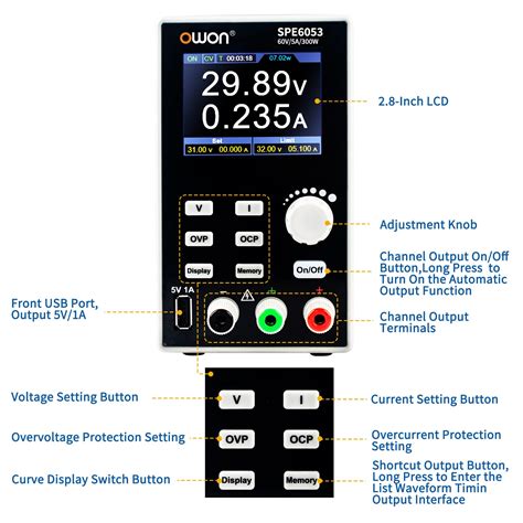 Snapklik OWON SPE6053 Programmable Lab Power Supply 0 60V 0 5A