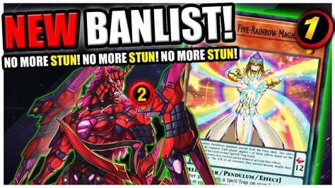 New Banlist Massive Hits To Stun And Labrynth Banlist Live