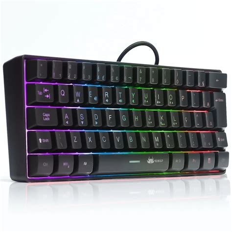 Teclado Gamer Semi Mec Nico Led Rgb Rainbow Chroma Tkl Usb Ant Ghostig