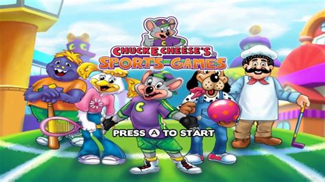 Chuck E Cheeses Sport Games Wii Gameplay Youtube