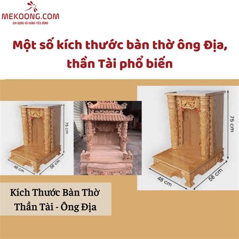 Hướng dẫn chọn kích thước bàn thờ ông Địa theo tuổi phong thủy và tín