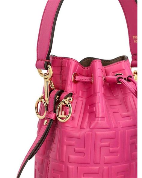 Fendi Mon Tresor Mini Bucket Bag In Pink Lyst