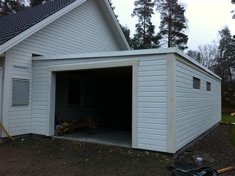 Garagebygge Med Terass Sida Byggahus Se