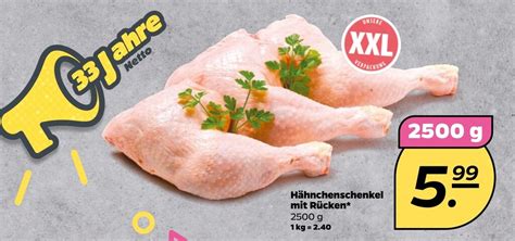 H Hnchenschenkel Mit R Cken G Angebot Bei Netto