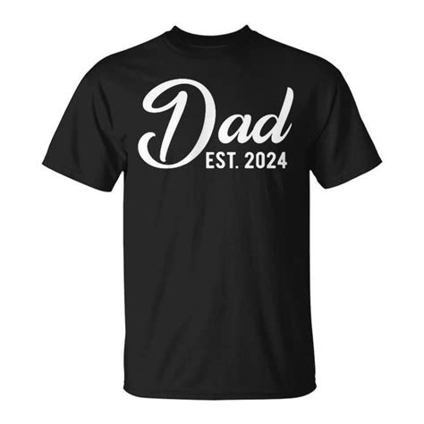 Dad Est 2024 First Fathers Day 2024 Promoted To Daddy Unisex Long