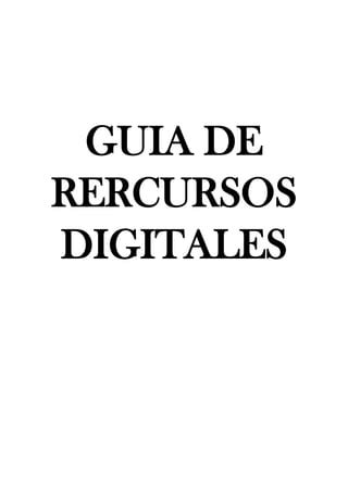 Guia De Recursos Digitales Pdf