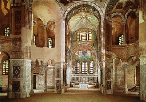 Basilica Of San Vitale Wall Mosaic Decoration Presbytery