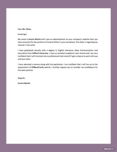 Cover Letter 45 Examples Format How To Write Tips PDF