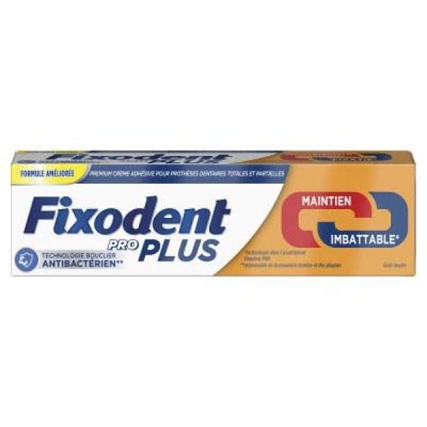 FIXODENT Pro Plus Duo Action 60g Crème Adhésive pour Prothèse