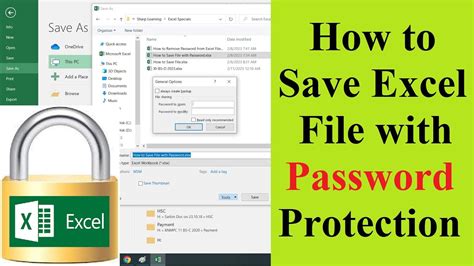 How To Save Excel File With Password Protection MS Excel YouTube