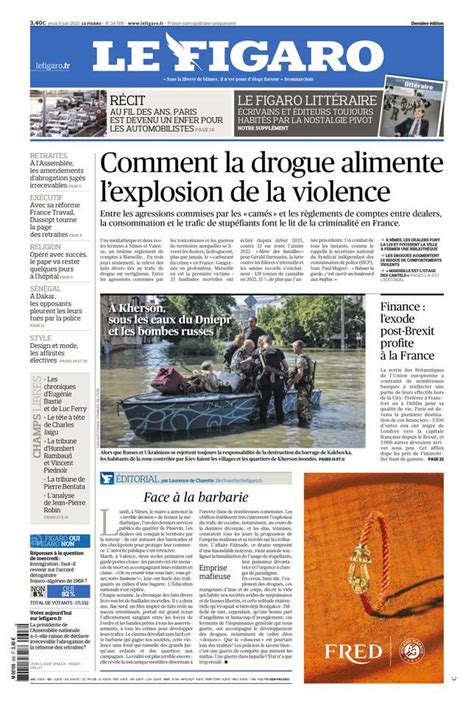 Le Figaro édition numérique du 8 juin 2023