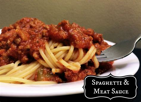 Spaghetti And Meat Sauce Aunt Bees Recipes