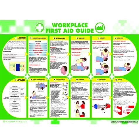 Workplace First Aid Poster A5405031 Hunt Office Uk