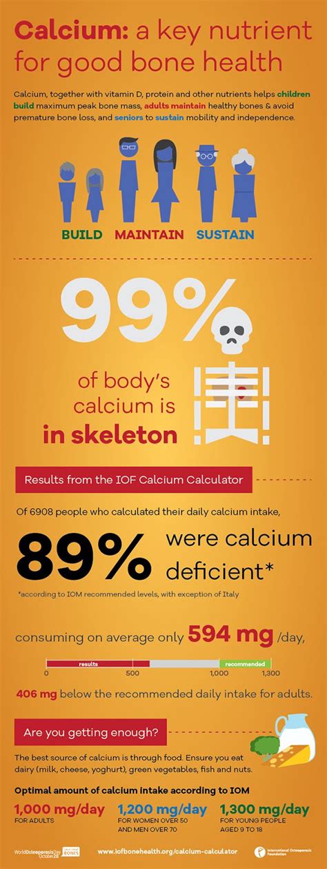 Calcium Infographic Infographic Health Infographic Bone Health