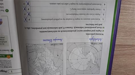 Na mapach 1 2 przedstawiono dwa kontynenty a także zaznaczono punkty A