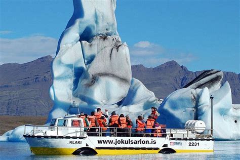 Jokulsarlon Glacier Lagoon Boat & South Coast Tour from Reykjavik