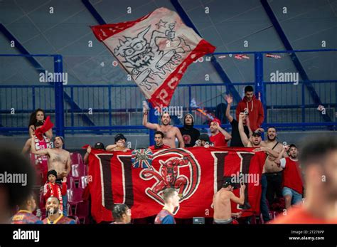 Venice Italy 17th Oct 2023 Hapoel Shlomo Tel Aviv Supporters During