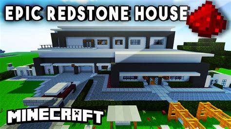 Modern Redstone Mansion Fully Functional Minecraft Redstone House