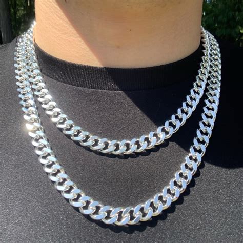 Accessories 9mm 925 Sterling Silver Cuban Link Chain Poshmark