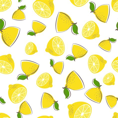 Seamless Lemon Vector Pattern Fruit Vector Stock Vector Royalty Free 1142517980 Shutterstock