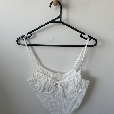 Glassons White Corset Size 10 Brand New Never Worn Depop