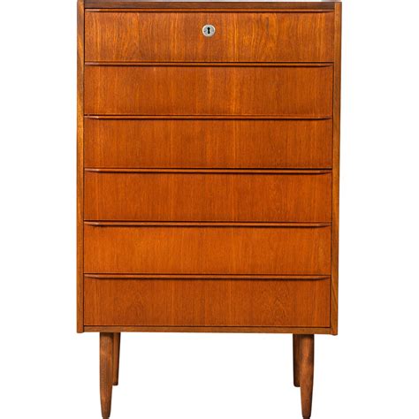 Commode Vintage En Teck Danemark 1960