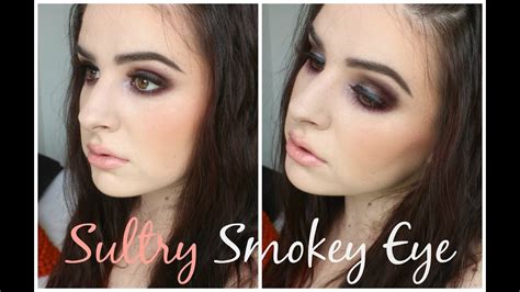 Valentines Day ♡ Date Night Sultry Deep Purple Smokey Eye And Nude Lip