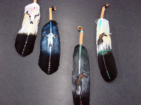 Hand Painted Native American Indian Navajo "Eagle" Smudge Prayer ...