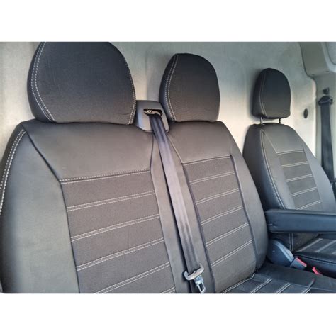 Housses Si Ge Renault Trafic Simili Cuir Et Tissu Banquette En Partie