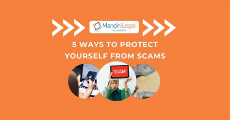 5 Ways To Protect Yourself From Scams Mancini Legal