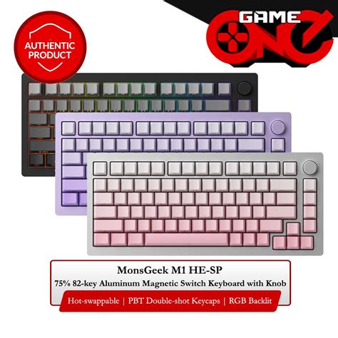 Monsgeek M He Sp Key Rgb Hot Swappable Keyboard With Knob Shopee Philippines