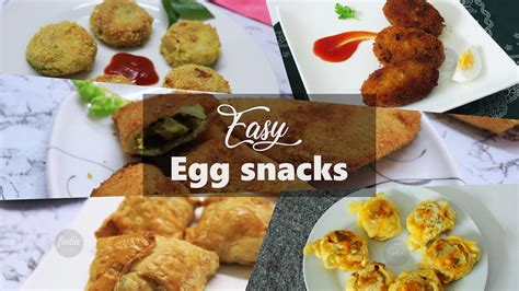 Easy Egg Snacks Recipes 5 Delicious Snacks With Egg Iftar Special Snacks Youtube