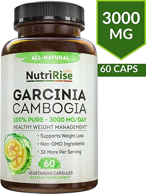 Extracto puro de Garcinia Cambogia 3000 MG Cápsulas