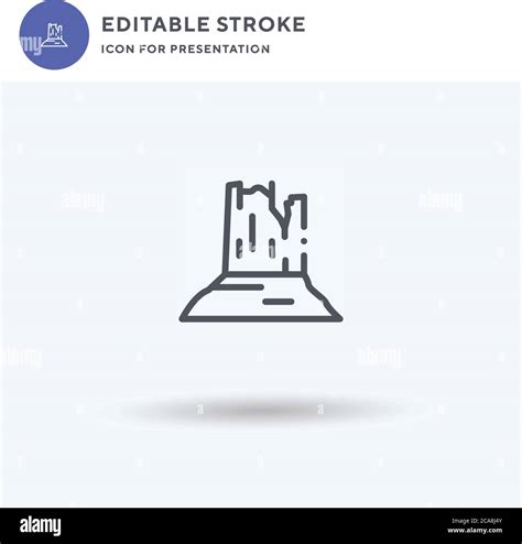 Monument Icon Vector Filled Flat Sign Solid Pictogram Isolated On