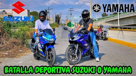 SUZUKI GSX R 150 VS YAMAHA R15 V3 ARRANC0NES LAS MOTOS DE BAJA