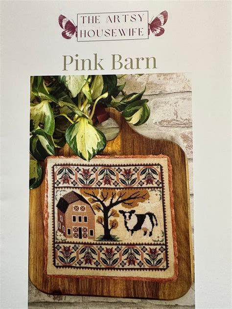 Pink Barn Counted Cross Stitch Pattern Etsy