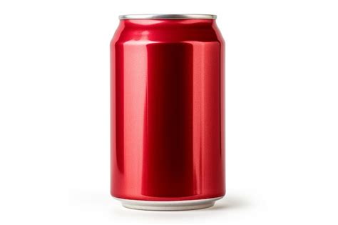 Premium Photo A Close Up Of A Can Of Soda On A White Surface