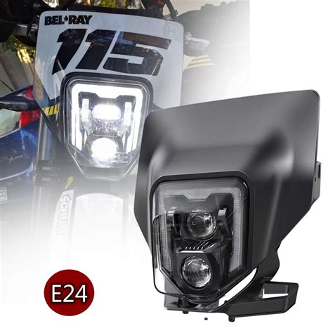 E24 Led Farol Da Motocicleta Para Husqvarna Te Fe Tc Fc Tx 125 250 300