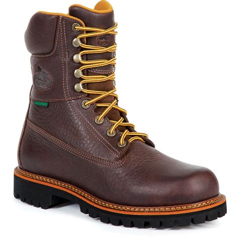 Mens 8 Georgia Chieftain Waterproof Insulated Work Boot Style G8164