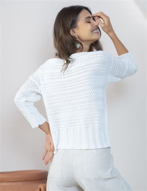 Blusa Tricot Larissa Off White